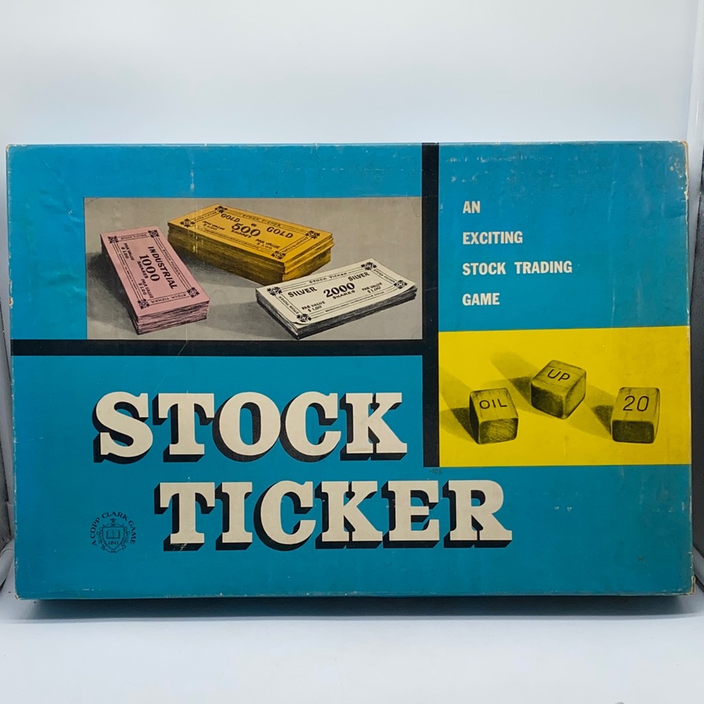 Vintage Stock Ticker: An Exciting Stock Trading Game Copp Clark